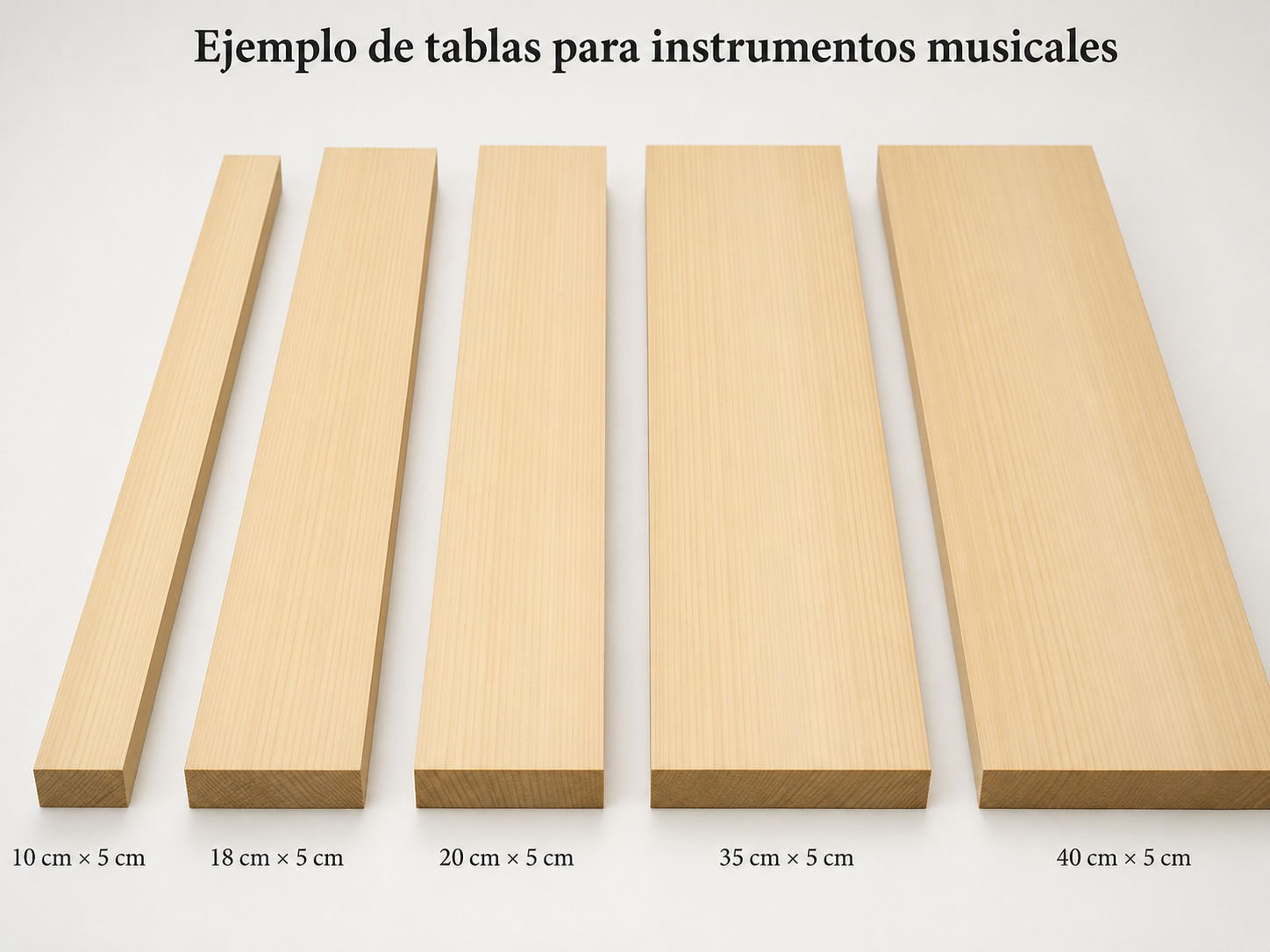 Ejemplo de tablas para instrumentos